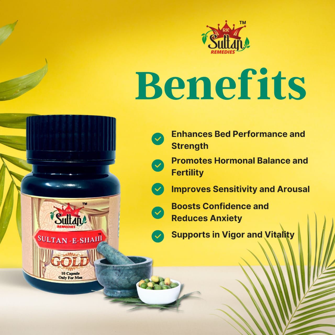 Sultan-E-Shahi Capsules – Ayurvedic Vitality Booster (10 Capsules)